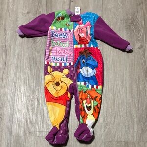 Disney Kids One Piece Footie - Purple and Multicolor